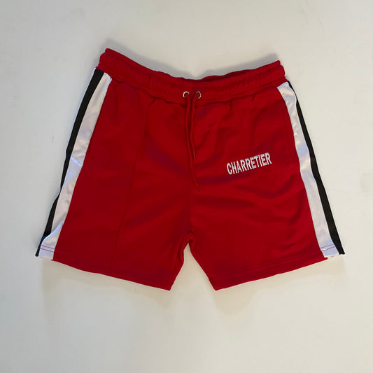 Red Track Shorts