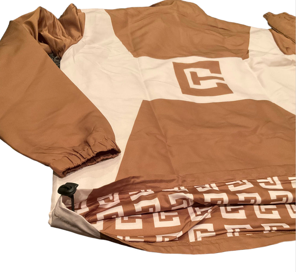 Paneled Quarter Zip Pullover Jacket