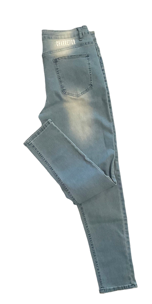 Blue Wash Bold Logo Jeans