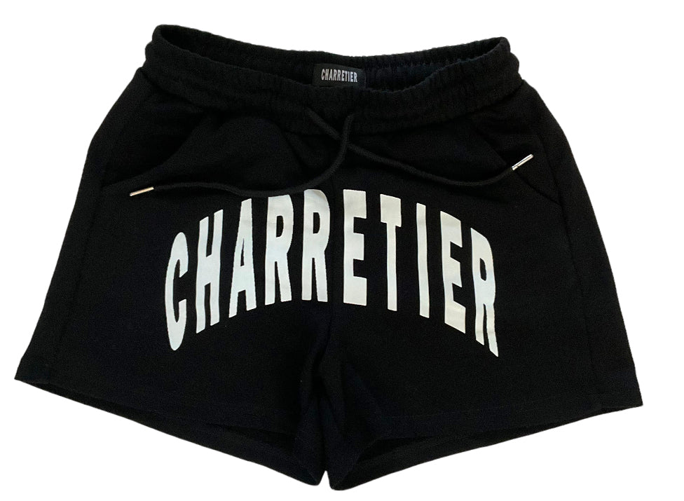 Women Black Fleece Shorts