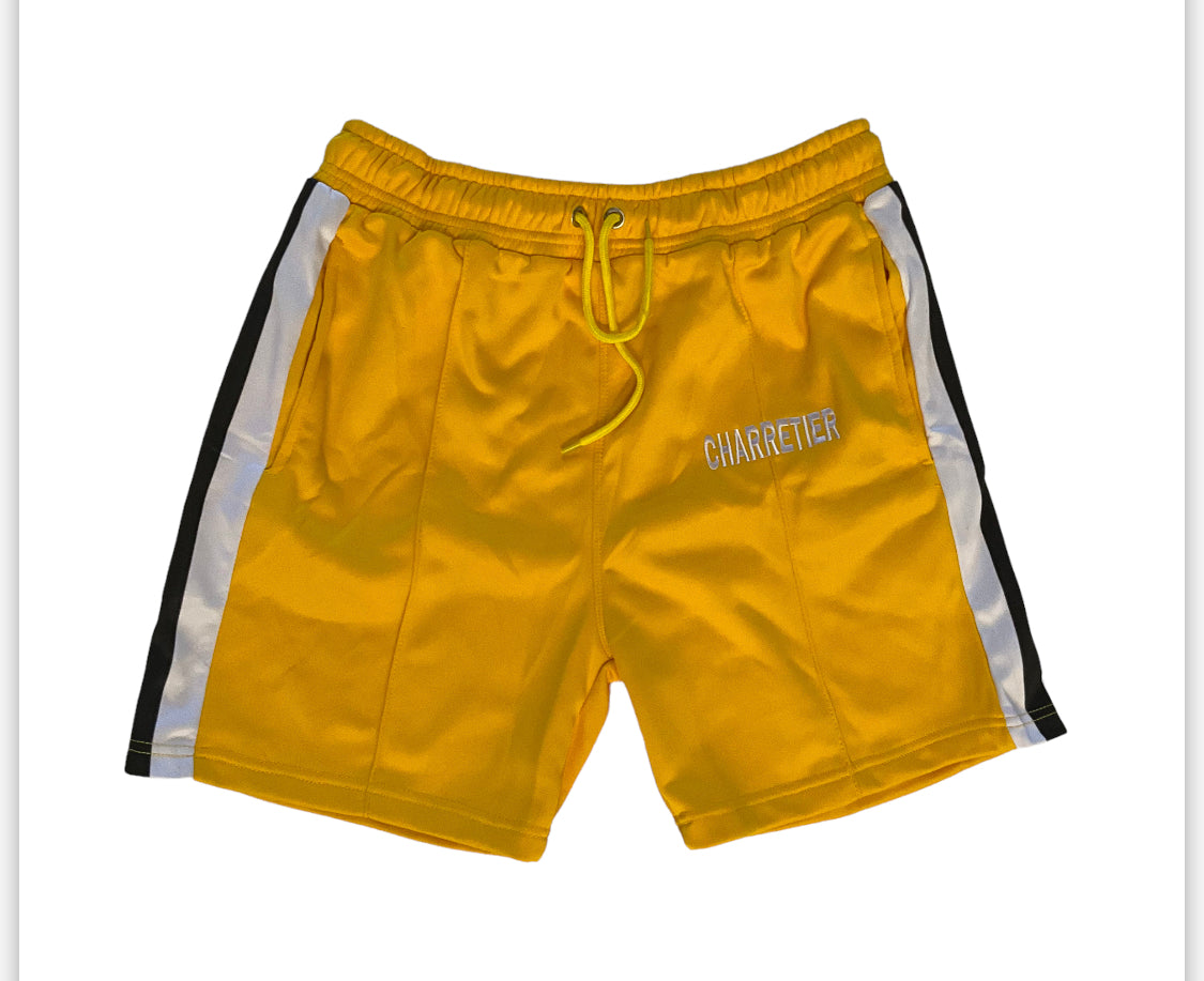 Yellow Track Shorts